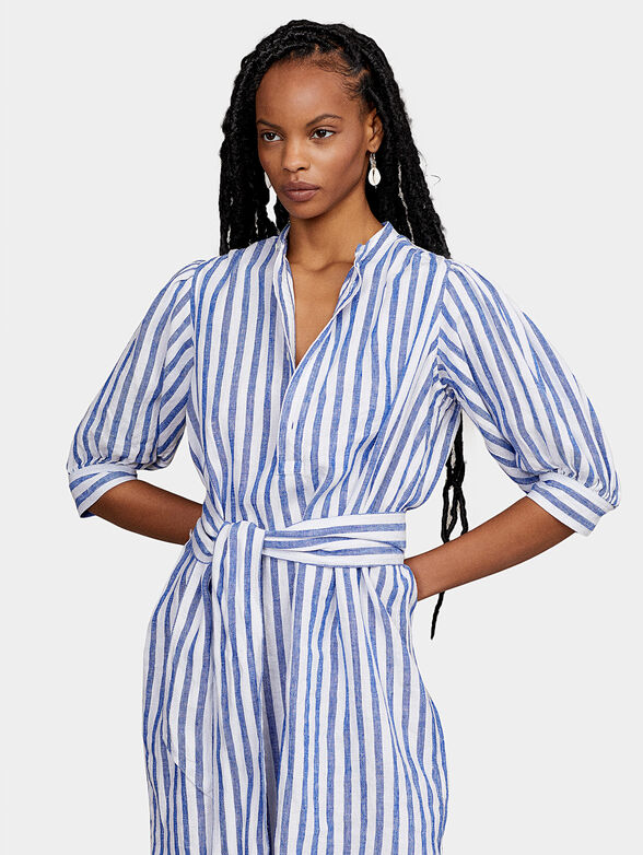 Dress with striped print - 3
