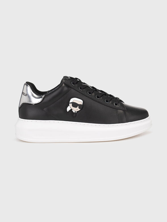 KAPRI leather sneakers with accent logo - 1