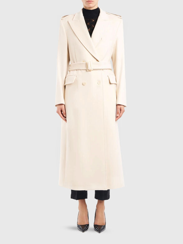 Wool and cashmere coat with belt - 1