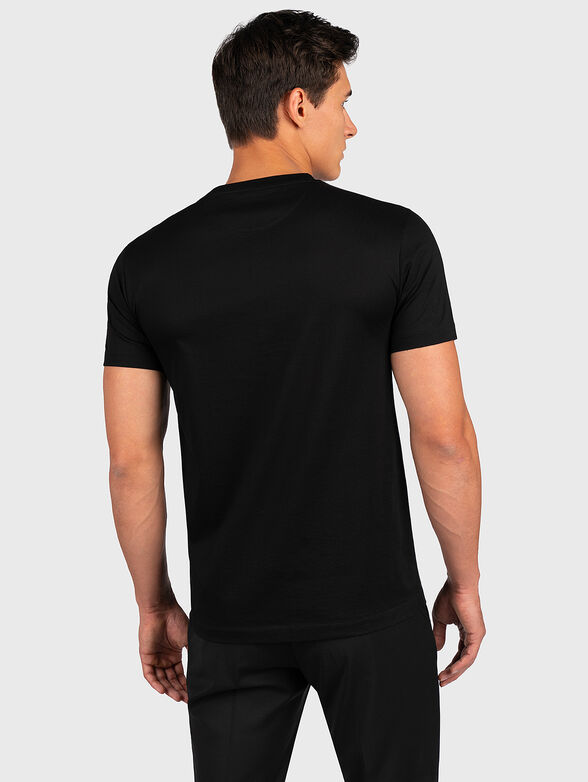 Black cotton t-shirt - 4