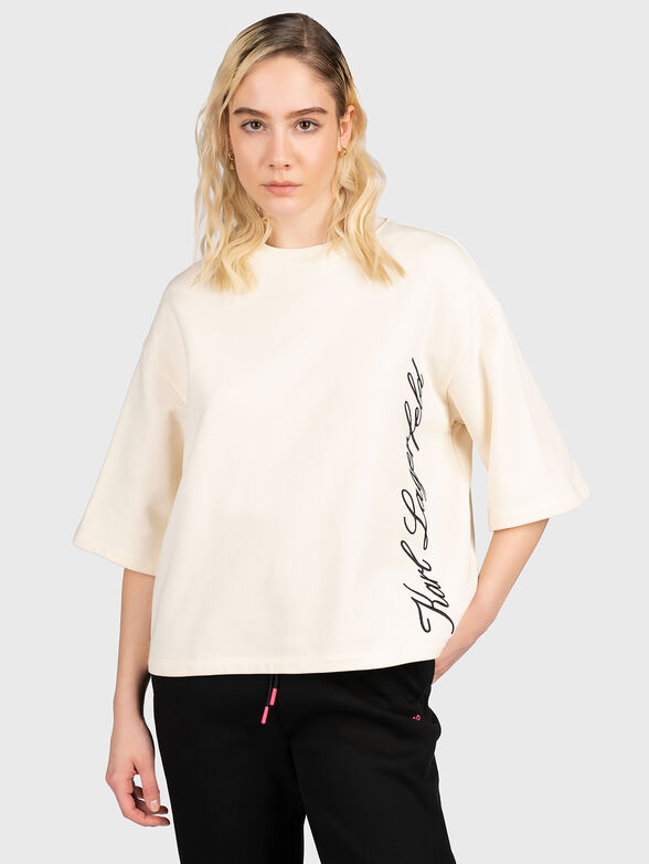 HOTEL KARL black sweatshirt with logo inscription - 1