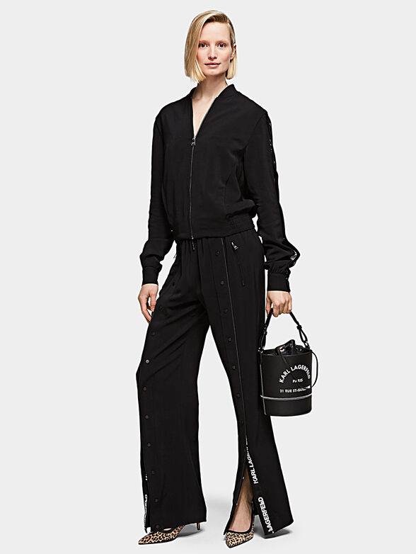 Bomber with buttoned sleeves - 2