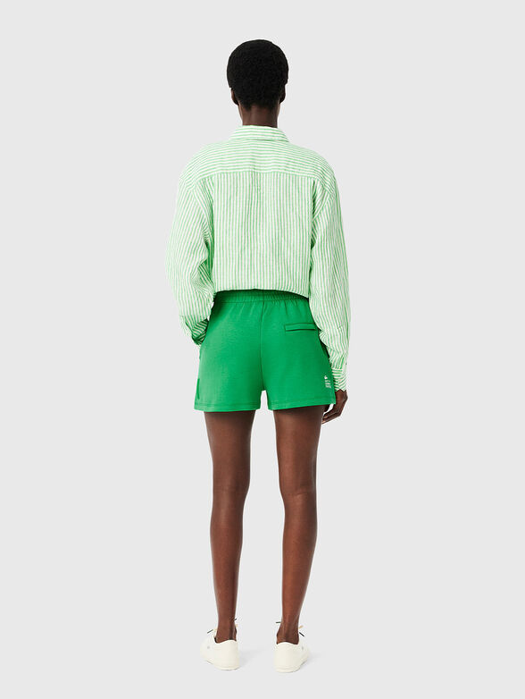 Cotton sports shorts with logo - 2