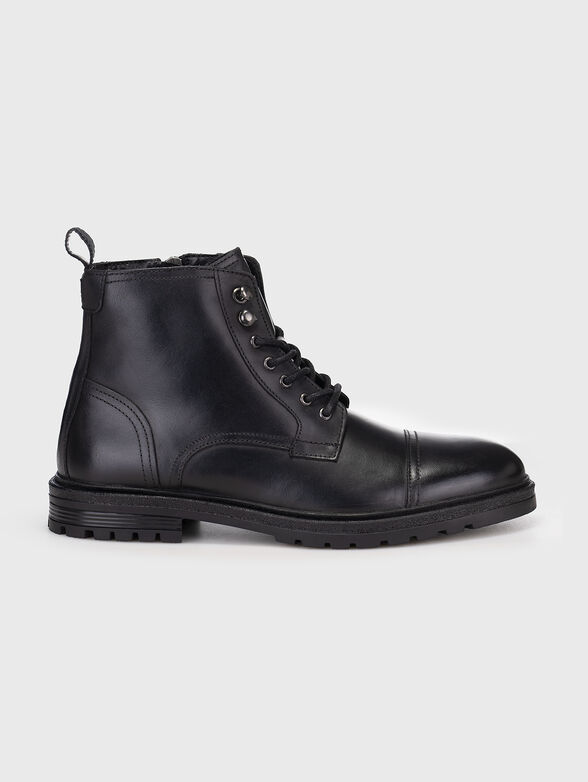 LOGAN black leather boots - 0