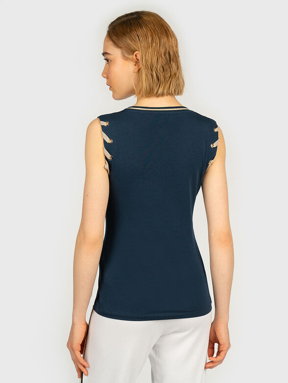 Blue top with logo lettering - 3