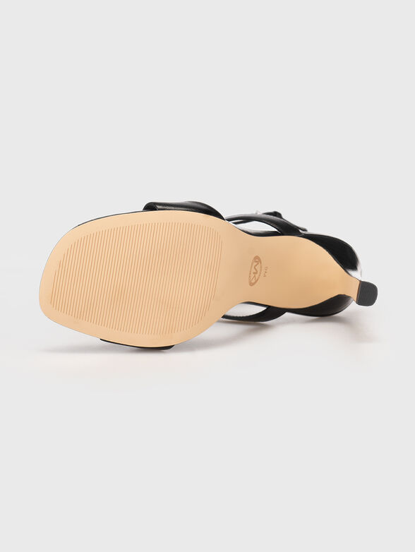 AMARA heeled leather sandals - 5