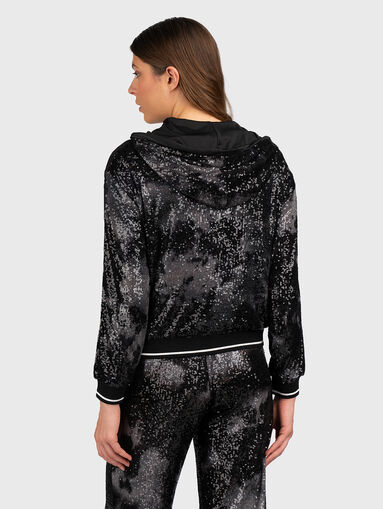 Jacket with appliquéd sequins - 3