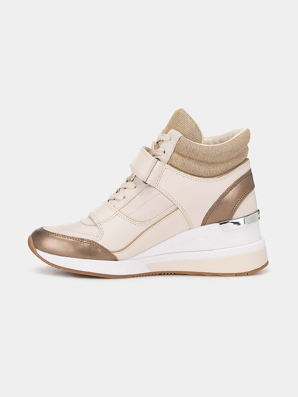 Platform sneakers with glitter effect - 4