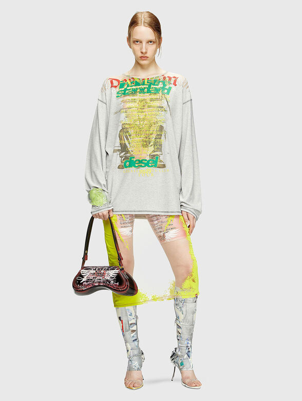 T-JERRY-B blouse with long sleeves and accent print - 2