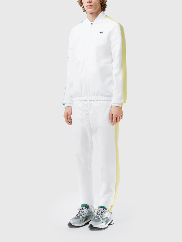 Tennis tracksuit with contrasting edges and logo prin - 1