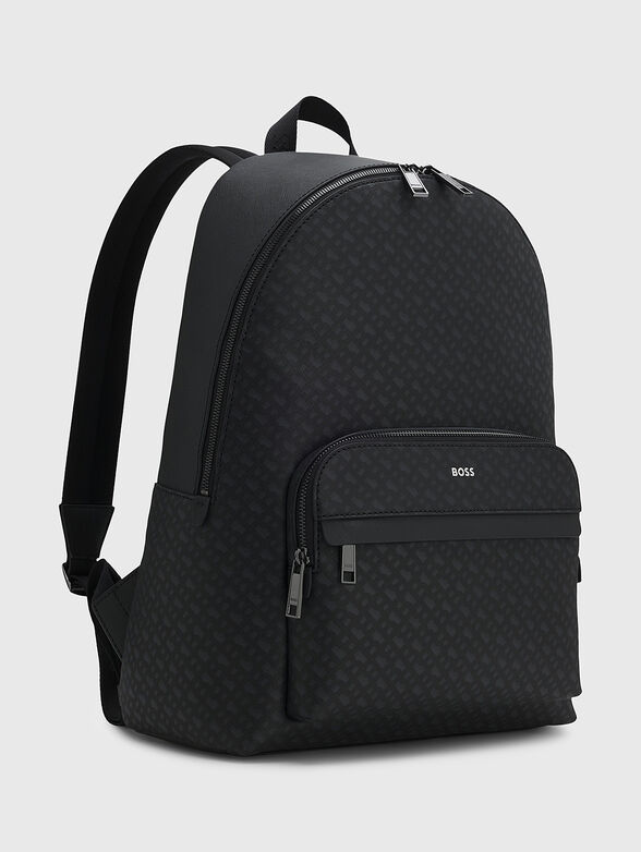 Backpack with monogram logo print - 3