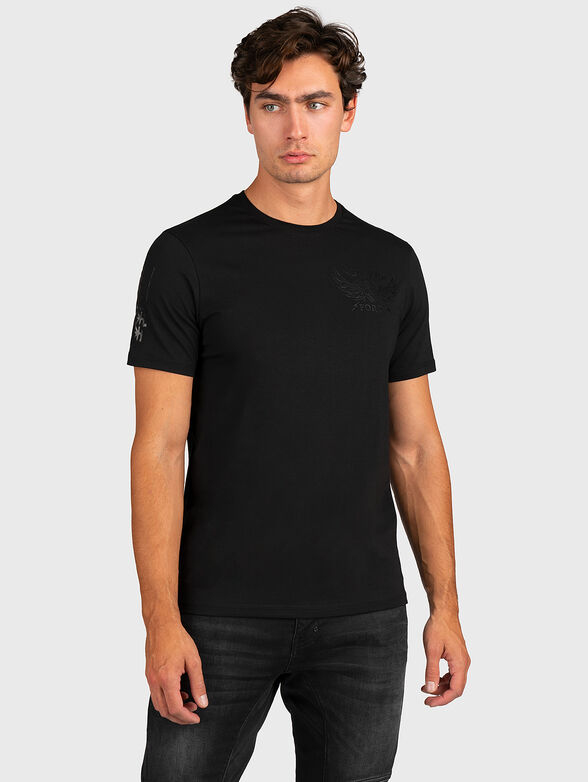 GMTS 036 black T-shirt with print on the back - 0
