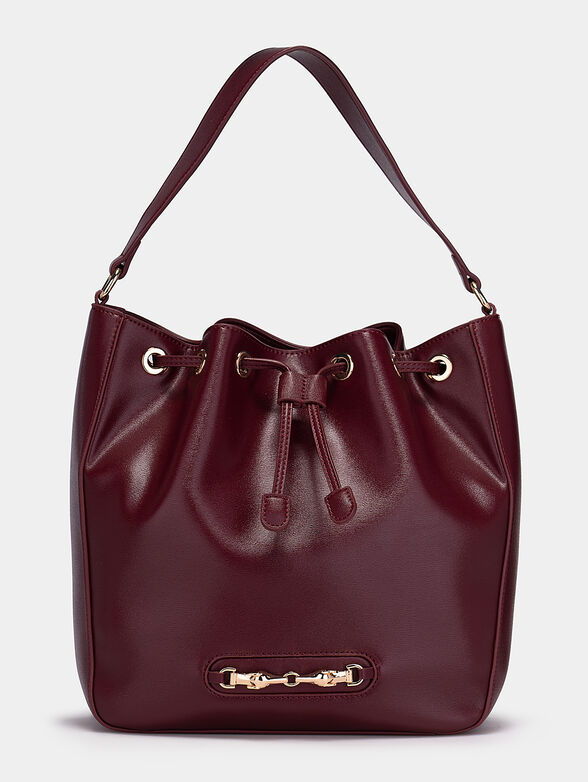 EDEN Bucket bag in bordeaux color - 1