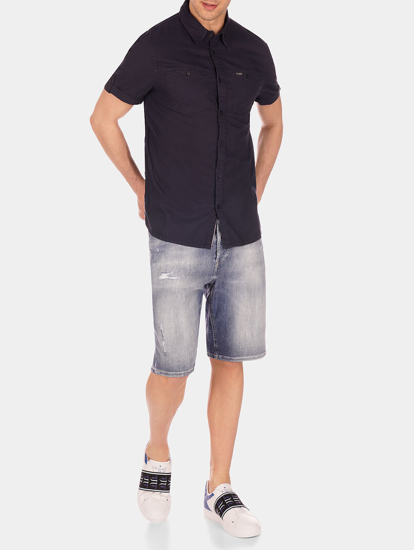 DOBBY Shirt with logo detail - 3