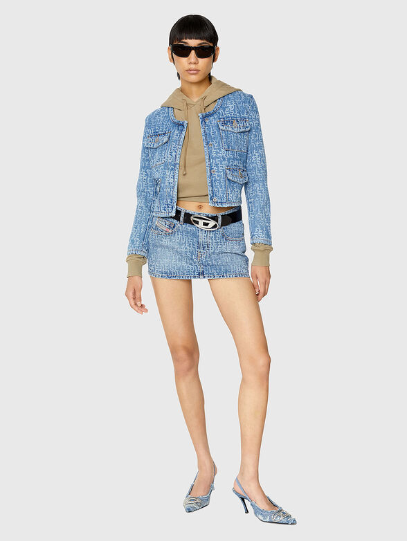 Leather belt with accent buckle  - 2