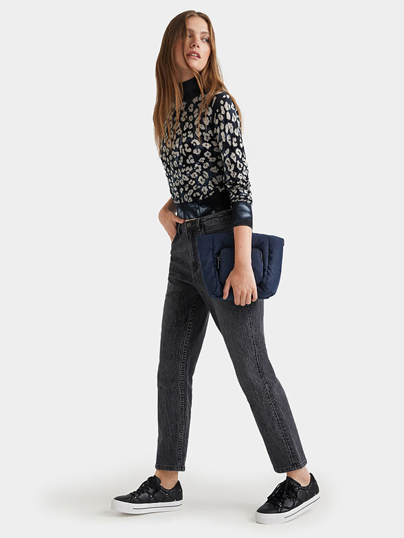 Blue sweather with animal print - 6