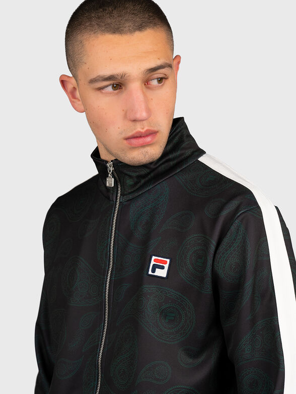 CHAS AOP zip sweatshirt with art logo prints - 3