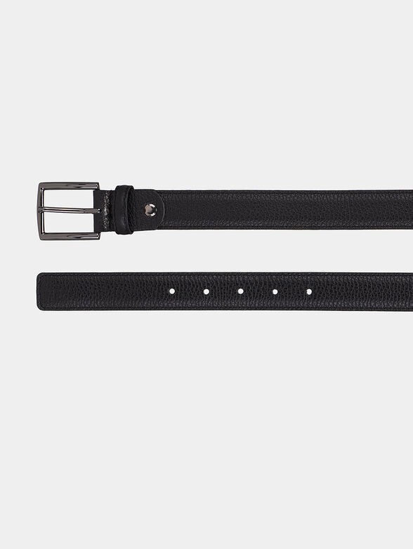 Black leather belt - 2