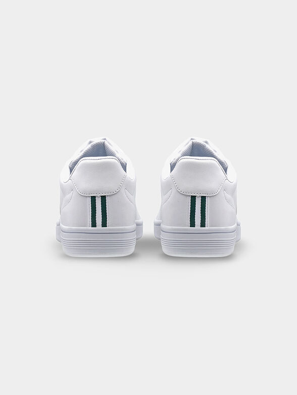 COURT SHIELD leather sneakers with green details - 3