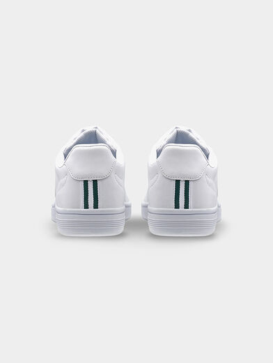 COURT SHIELD leather sneakers with green details - 3