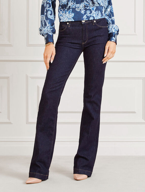 Flared jeans in dark blue - 1