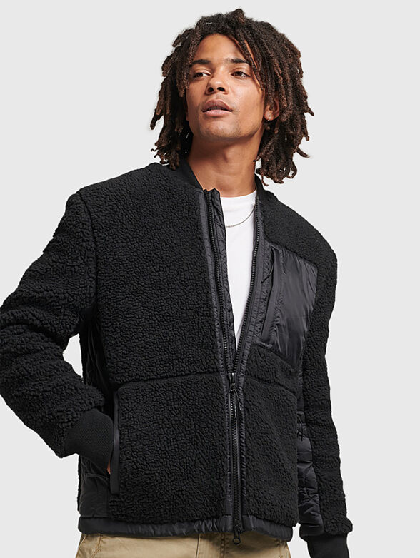 Black fleece jacket - 1
