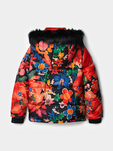 ROSE padded jacket with floral print - 3