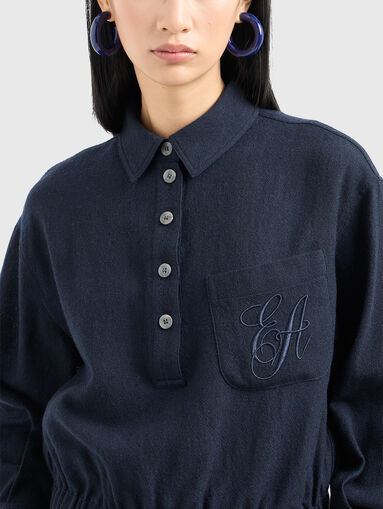 Wool shirt with cuffs - 4