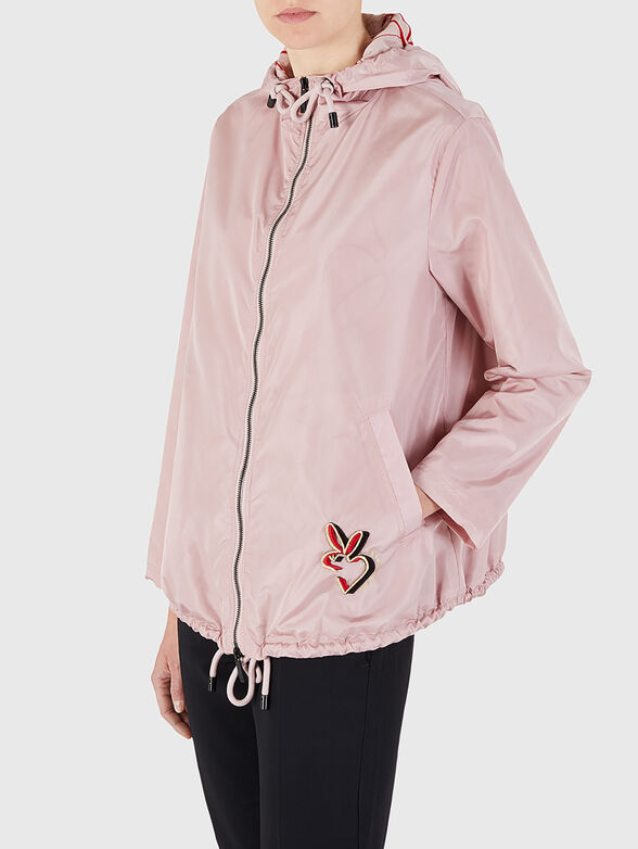 Jacket with a hood and accent embroidery - 3