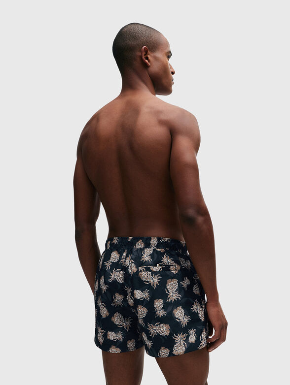 Contrast print swimming shorts - 2