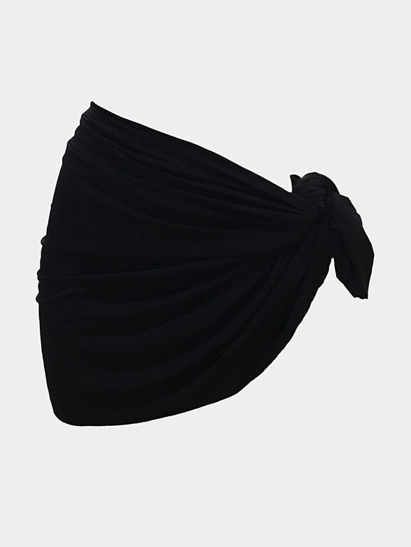 ESSENTIALS beach pareo in black color - 4