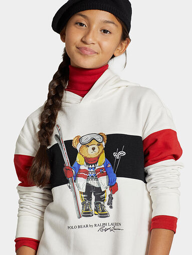 Sweatshirt dress with Polo Bear print - 3