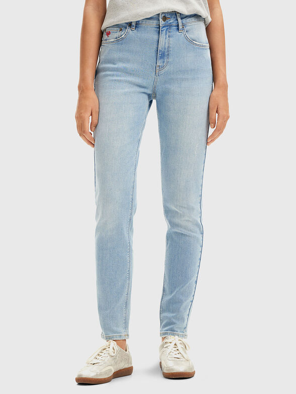 Blue slim jeans - 1