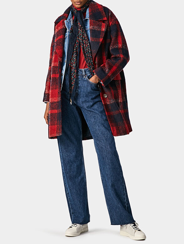 JOSSIE Coat with checkered print - 2