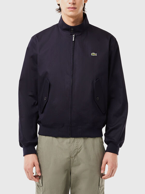 Dark blue bomber with logo detail - 1