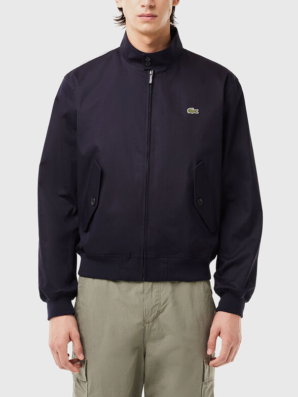 Dark blue bomber with logo detail - 1