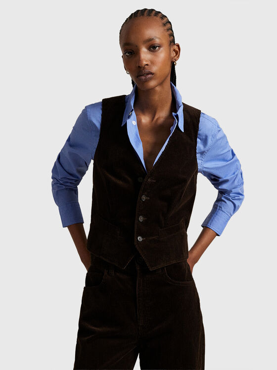 Corduroy waistcoat - 1