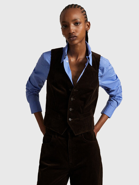 Corduroy waistcoat - 1
