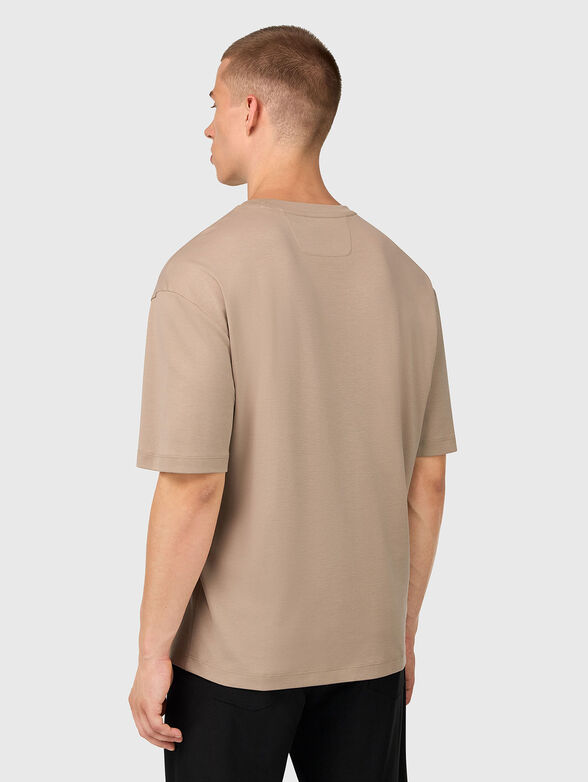 Cotton T-shirt with mini logo  - 3