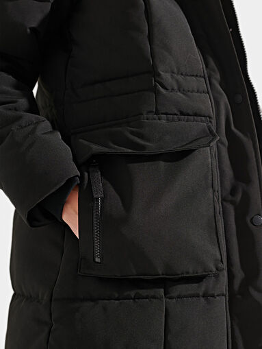 Elongated jacket in black color - 5