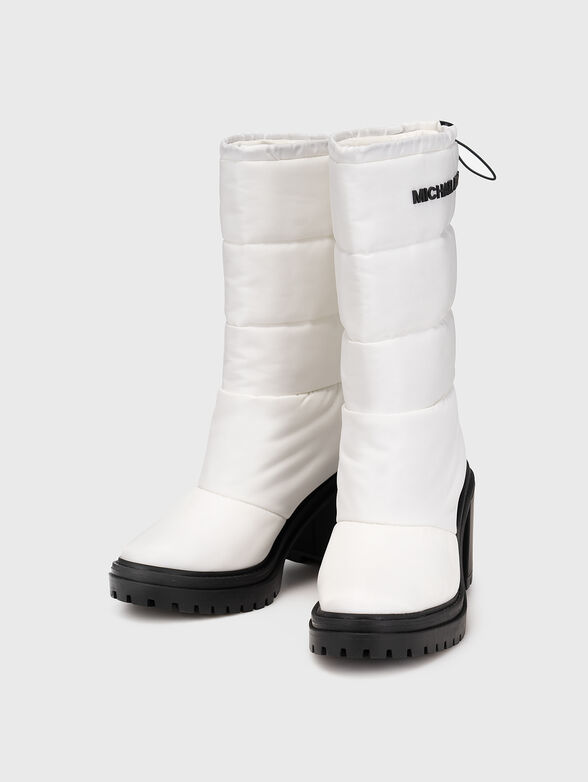 HOLT quilted boots with logo detail - 6