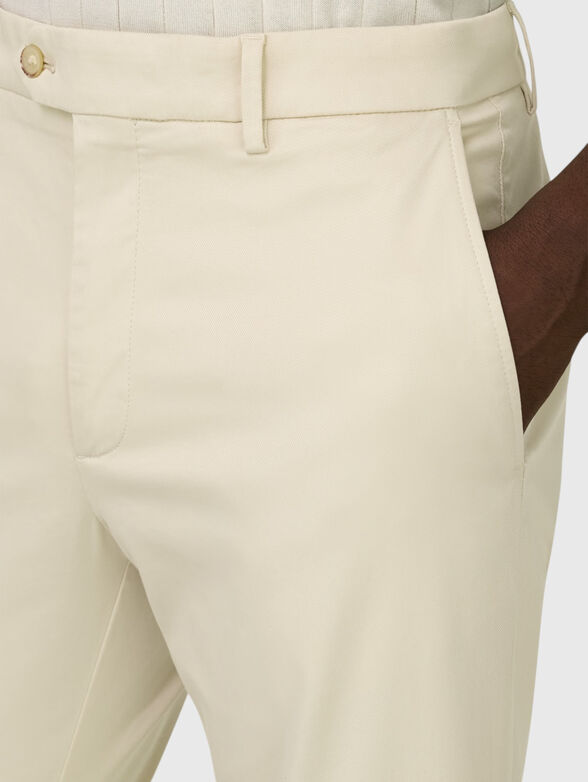 Cotton-blend trousers - 3