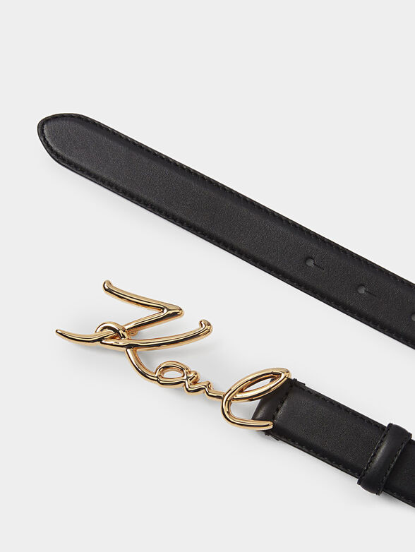 K/SIGNATURE Leather belt - 2