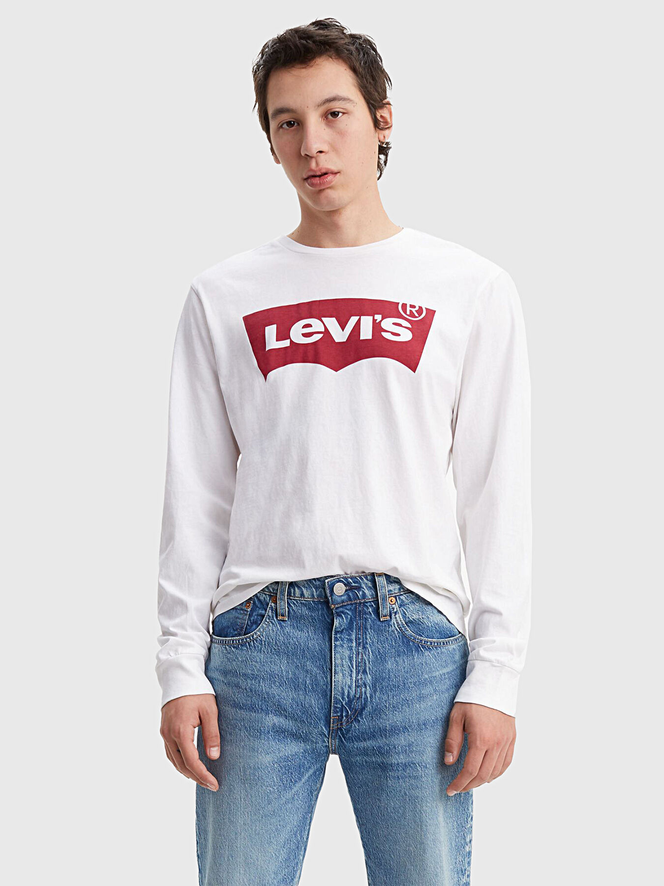 White blouse with logo print brand LEVI S Globalbrandsstore en