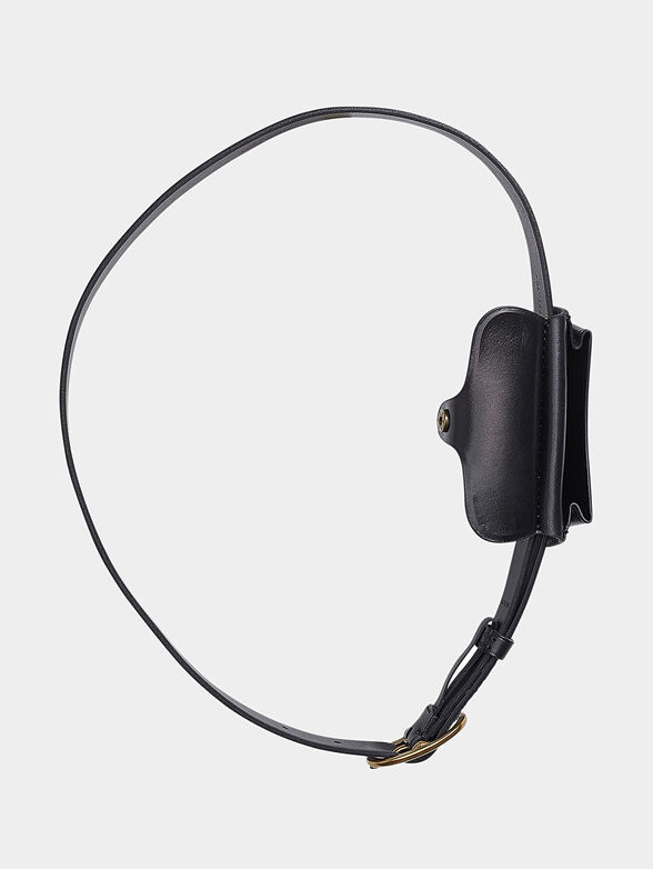 Black leather belt bag - 2