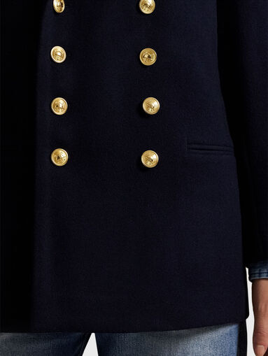 Double breasted wool blazer - 5