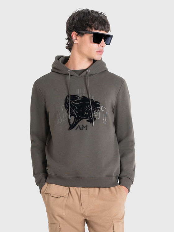 Суитшърт с текстуриран принт - 1