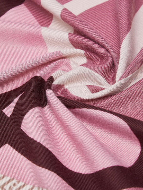 Logo Print Square Scarf - 4
