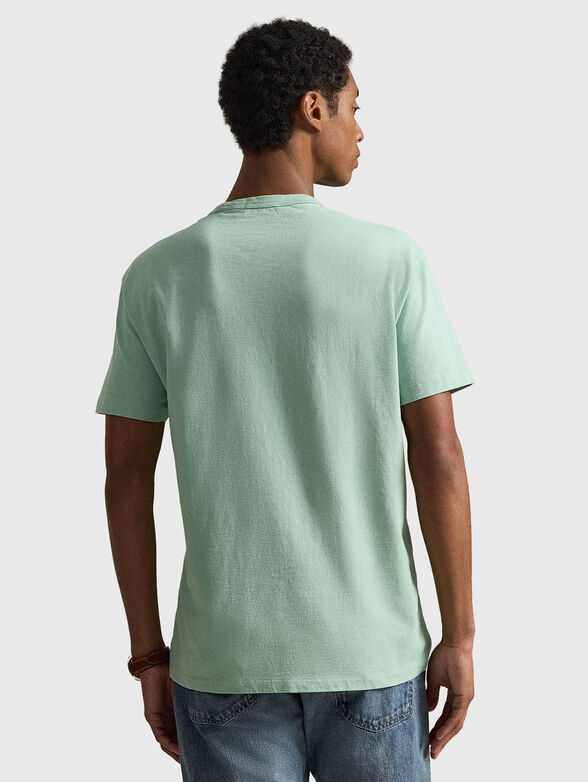 Cotton T-shirt with a oval neckline - 3