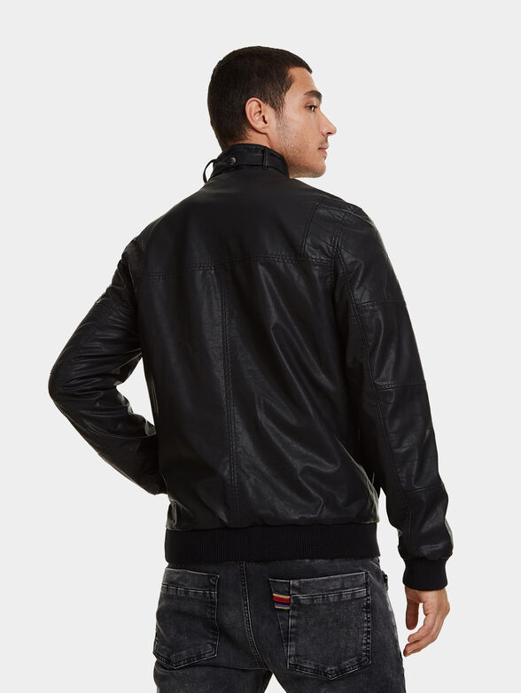 AQUILES Faux leather biker jacket - 1